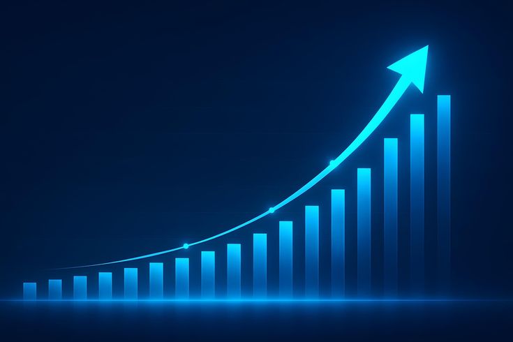 upward financial growth chart investment, stock market